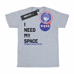 NASA - T-shirt NEED MY SPACE - Fille (Gris chiné)