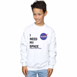 NASA - Sweat NEED MY SPACE - Garçon (Blanc)