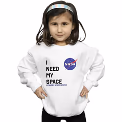 NASA - Sweat NEED MY SPACE - Fille (Blanc)