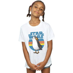 Star Wars - T-shirt THE LAST JEDI - Fille (Blanc)