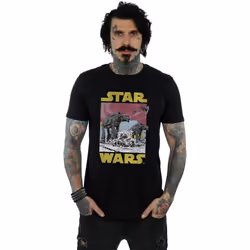 Star Wars - T-shirt THE LAST JEDI AT-AT - Homme (Noir)