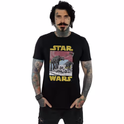 Star Wars - T-shirt THE LAST JEDI AT-AT - Homme (Noir)