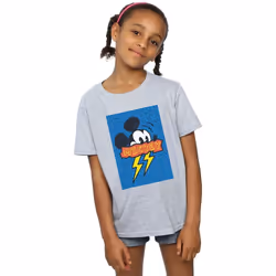 Disney - T-shirt 90S - Fille (Gris chiné)