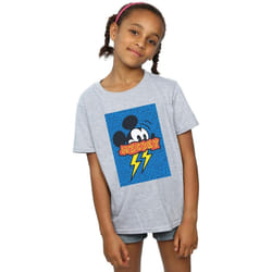 Disney - T-shirt 90S - Fille (Gris chiné)