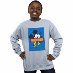 Disney - Sweat 90S - Garçon (Gris chiné)