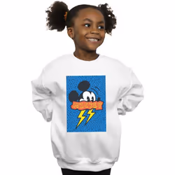 Disney - Sweat 90S - Fille (Blanc)
