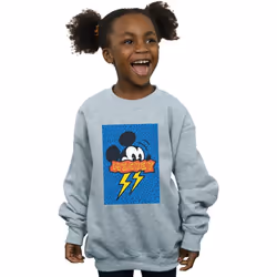 Disney - Sweat 90S - Fille (Gris chiné)