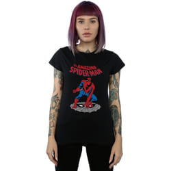 Marvel - T-shirt THE AMAZING SPIDER-MAN - Femme (Noir)