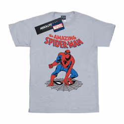 Marvel - T-shirt THE AMAZING SPIDER-MAN - Femme (Gris chiné)