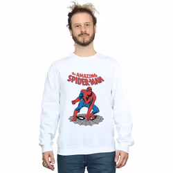 Marvel - Sweat THE AMAZING SPIDER-MAN - Homme (Blanc)