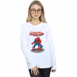 Marvel - Sweat THE AMAZING SPIDER-MAN - Femme (Blanc)