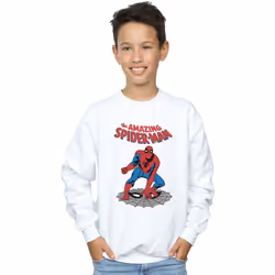 Marvel - Sweat THE AMAZING SPIDER-MAN - Garçon (Blanc)