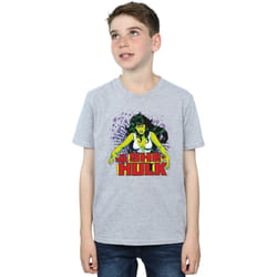 Marvel - T-shirt THE SAVAGE - Garçon (Gris chiné)