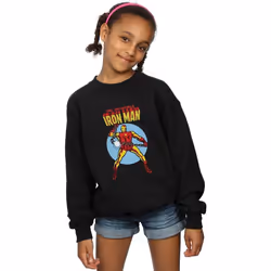 Marvel - Sweat THE INVINCIBLE - Fille (Noir)