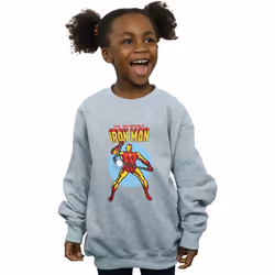 Marvel - Sweat THE INVINCIBLE - Fille (Gris chiné)