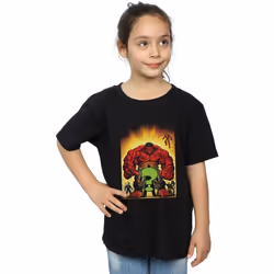Marvel - T-shirt WHO IS THE - Fille (Noir)
