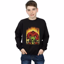 Marvel - Sweat WHO IS THE - Garçon (Noir)