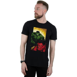 Marvel - T-shirt RED VS GREEN - Homme (Noir)