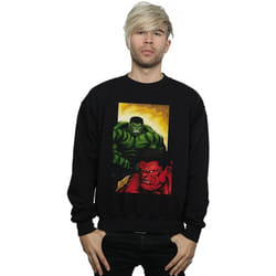 Marvel - Sweat RED VS GREEN - Homme (Noir)