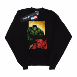 Marvel - Sweat RED VS GREEN - Fille (Noir)