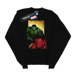 Marvel - Sweat RED VS GREEN - Fille (Noir)