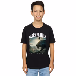 Marvel - T-shirt FOR WAKANDA - Garçon (Noir)