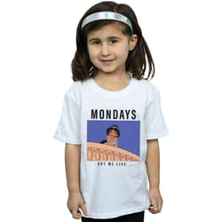 Disney Princess - T-shirt MONDAYS GOT ME LIKE - Fille (Blanc)