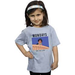 Disney Princess - T-shirt MONDAYS GOT ME LIKE - Fille (Gris chiné)