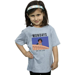 Disney Princess - T-shirt MONDAYS GOT ME LIKE - Fille (Gris chiné)