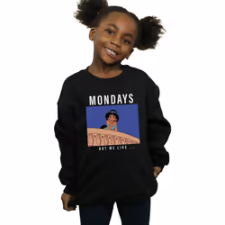 Disney Princess - Sweat MONDAYS GOT ME LIKE - Fille (Noir)