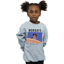 Disney Princess - Sweat MONDAYS GOT ME LIKE - Fille (Gris chiné)