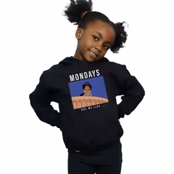 Disney Princess - Sweat à capuche MONDAYS GOT ME LIKE - Fille (Noir)