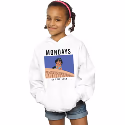 Disney Princess - Sweat à capuche MONDAYS GOT ME LIKE - Fille (Blanc)