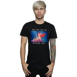 Disney Princess - T-shirt WAITING FOR THE WEEKEND - Homme (Noir)