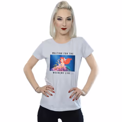 Disney Princess - T-shirt WAITING FOR THE WEEKEND - Femme (Gris chiné)