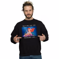 Disney Princess - Sweat WAITING FOR THE WEEKEND - Homme (Noir)