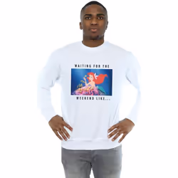 Disney Princess - Sweat WAITING FOR THE WEEKEND - Homme (Blanc)