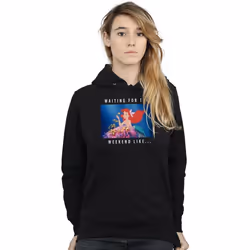 Disney Princess - Sweat à capuche WAITING FOR THE WEEKEND - Femme (Noir)