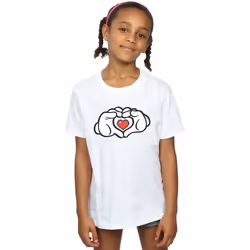 Disney - T-shirt - Fille (Blanc)