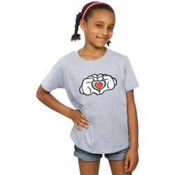Disney - T-shirt - Fille (Gris chiné)