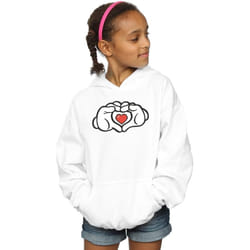 Disney - Sweat à capuche - Fille (Blanc)