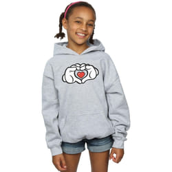 Disney - Sweat à capuche - Fille (Gris chiné)
