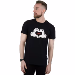 Disney - T-shirt LOVES YOU - Homme (Noir)