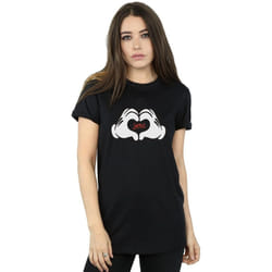 Disney - T-shirt LOVES YOU - Femme (Noir)