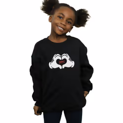Disney - Sweat LOVES YOU - Fille (Noir)