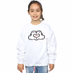 Disney - Sweat LOVES YOU - Fille (Blanc)