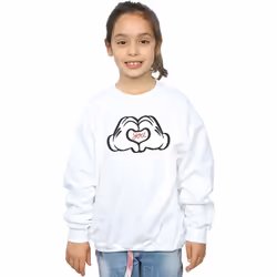 Disney - Sweat LOVES YOU - Fille (Blanc)