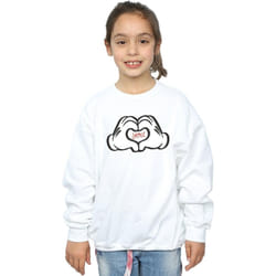 Disney - Sweat LOVES YOU - Fille (Blanc)