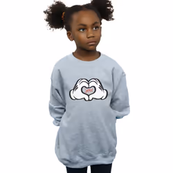 Disney - Sweat LOVES YOU - Fille (Gris chiné)