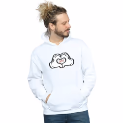 Disney - Sweat à capuche LOVES YOU - Homme (Blanc)